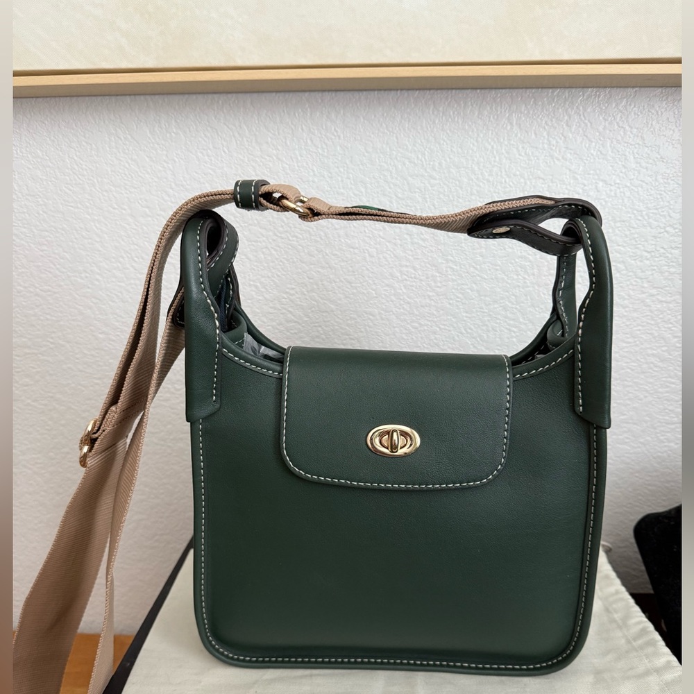 Dooney and Bourke Green Leather crossbody Bag